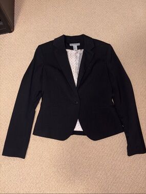 H&M Black Women's Single-Button Blazer